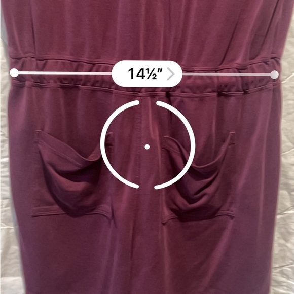 Lou & Grey Sandwashed Sleeveless Romper Purple Med - Picture 15 of 15